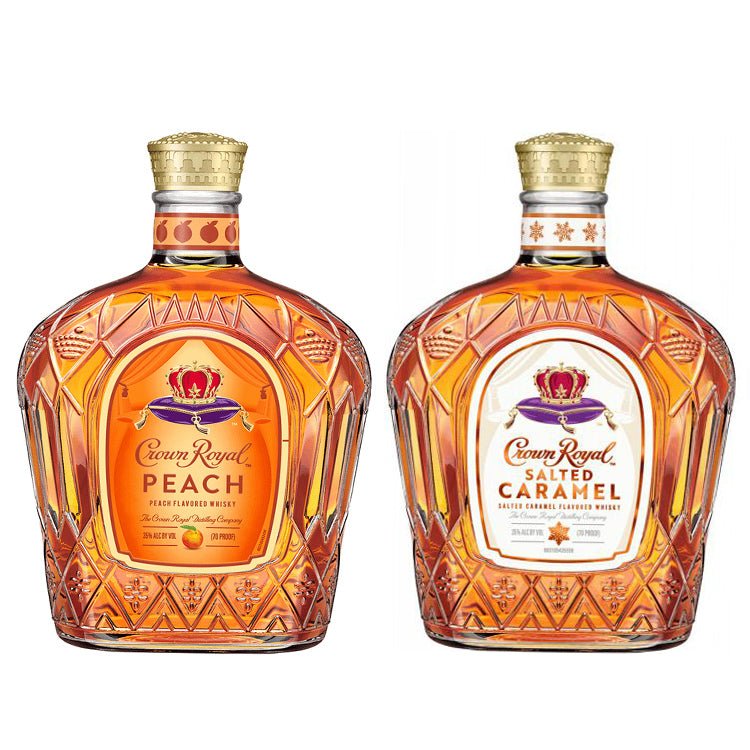 Crown Royal Peach & Crown Royal Salted Caramel Bundle